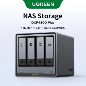 UGREEN NASync DXP4800 Plus 4-Bay Desktop NAS, Intel Pentium Gold 8505 5-Core CPU